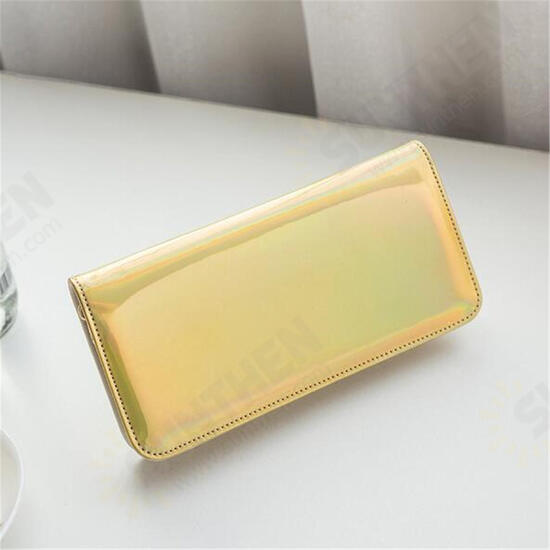 Multifunctional Women Laser PU Leather Long Wallet Card Purse Phone Bag for Phone under 6.5 inches Multifunctional Women Laser PU Leather Long Wallet Card Purse Phone Bag for Phone under 6.5 inches