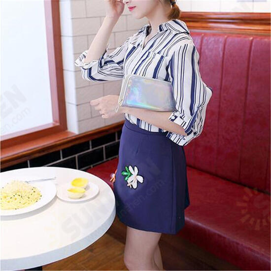 Multifunctional Women Laser PU Leather Long Wallet Card Purse Phone Bag for Phone under 6.5 inches Multifunctional Women Laser PU Leather Long Wallet Card Purse Phone Bag for Phone under 6.5 inches