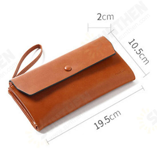 New Fashion Buckle Women's Long Wallet Women's Clutch Phone Wallet Bag