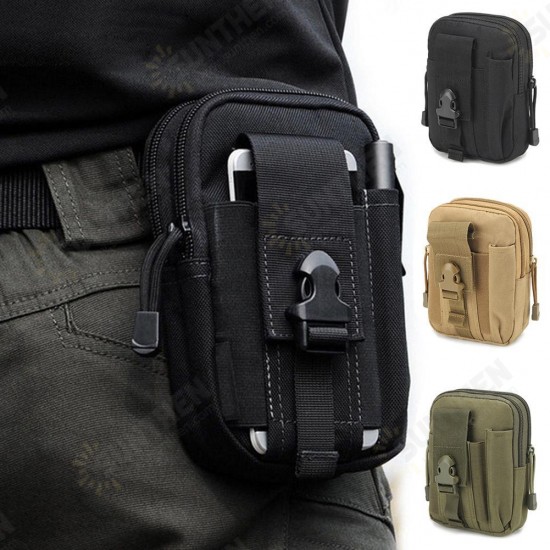 Outdoor Multi-Functional Tactical Waist Pack Bag Oxford Cloth Waterproof Running Belt Sports Storage Bag