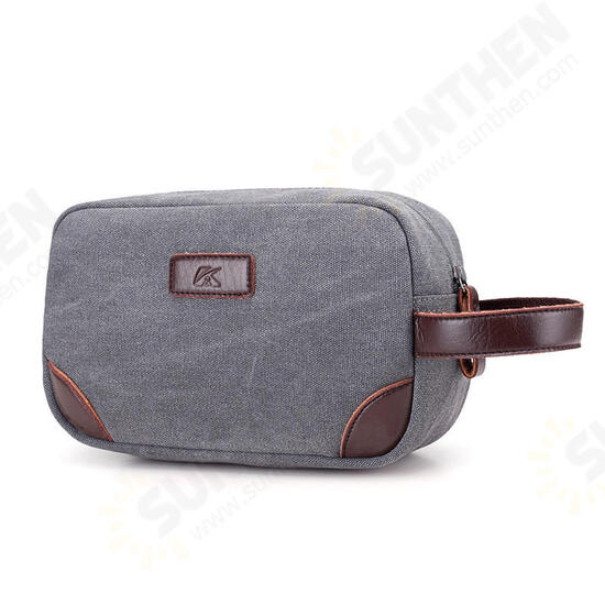 Outdoor Portable Canvas Large Capacity Accessory Storage Bag USB Cable Earphone Collection Pouch