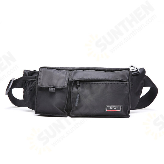 Outdoor Sport Multifunctional Multi-Pockets Waterproof Oxford Cloth Adjustable Belt Waist Pack Crossbody Shoulder Bag