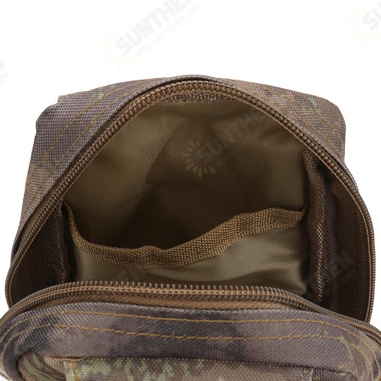 Outdoor Tactical Large Capacity Zipper Cross Body Shoulder Bag Storage Pouch for iPhone Mobile Phone