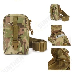 Outdoor Tactical Large Capacity Zipper Cross Body Shoulder Bag Storage Pouch for iPhone Mobile Phone Outdoor Tactical Large Capacity Zipper Cross Body Shoulder Bag Storage Pouch for iPhone Mobile Phone