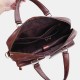 15.6 inch Multifunction Multi-Pocket Genuine Leather Macbook Storage Bag Men Briefcases Shoulder Crossbody Bag