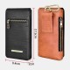 6.5 inch Multifunction Magnetic Flip Multi-Pocket PU Leather Mobile Phone Storage Bag Wallet Waist Pack