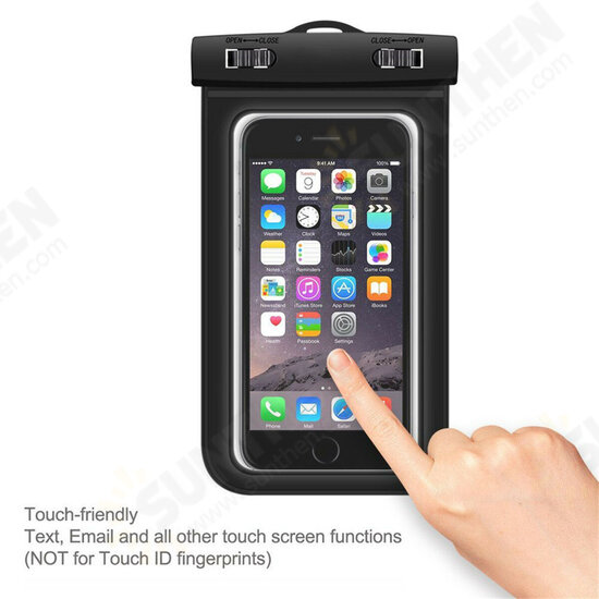 Portable HD Touch Screen Mobile Phone Waterproof Dry Bags Swimming Ski Sports Packs for iPhone Devices below 5.5 inch