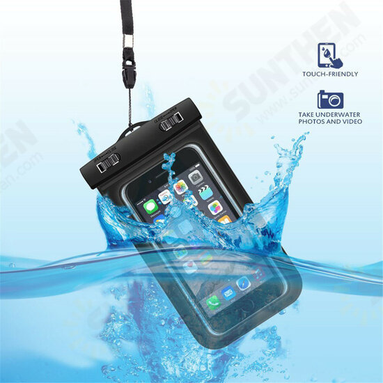 Portable HD Touch Screen Mobile Phone Waterproof Dry Bags Swimming Ski Sports Packs for iPhone Devices below 5.5 inch