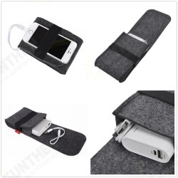 Power Bank Mouse Usb Cable Digital Accessories Felt Storage bag Power Bank Mouse Usb Cable Digital Accessories Felt Storage bag