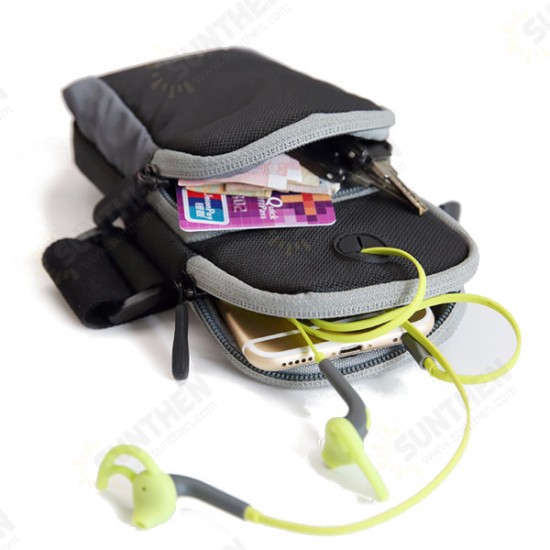 Sport Running Waterproof Sweatproof Earphone Jack Armband Bag for 6 inch or less Phone