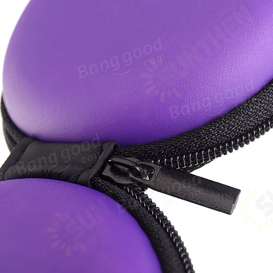 Small Round Carrying Storage Bag Case For Earphone Cable