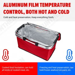 Summer 30L Large Capacity Folding Outdoor Picnic Insulated Lunch Bag Food Storage Bags Summer 30L Large Capacity Folding Outdoor Picnic Insulated Lunch Bag Food Storage Bags