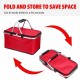 Summer 30L Large Capacity Folding Outdoor Picnic Insulated Lunch Bag Food Storage Bags