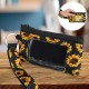 Sunflower Pattern Fashion with Zipper PVC Window Female Coin Pouch Small Change Bags Purse