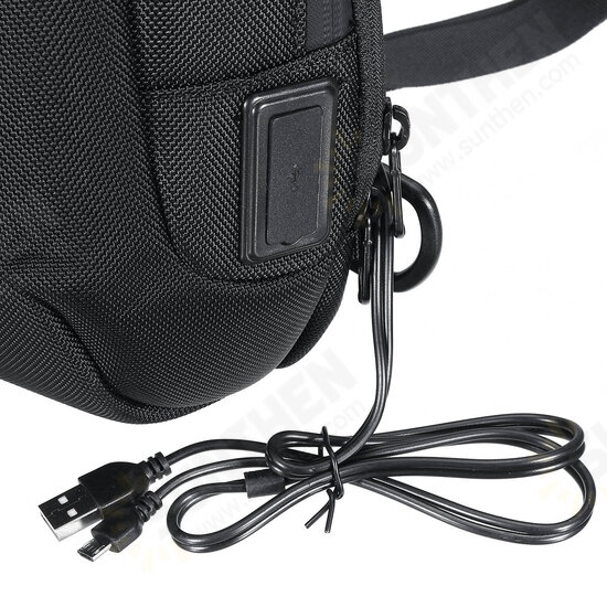 USB Charging Large Capacity Waterproof Anti-Scratch Anti-Theft Macbook Storage Backpack Shoulder Crossbody Bag Chest Bag