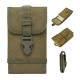 Universal 6 Inch Outdoor Sports Military Nylon Hook Belt Waterproof Phone Waist Bag For Smartphone