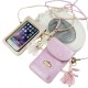 Universal Mini Vertical Screen Touch Window Shoulder Wallet Bag For 6 Inch Smartphone