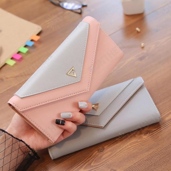 Universal Multi-layer Envelope Design Long Purse Phone Wallet Clutch Bag For Phone Under 5 inches