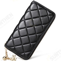 Universal PU Leather Clover Ornament Classic Diamond Lattice Phone Wallet for Phone Under 6.0-inch Universal PU Leather Clover Ornament Classic Diamond Lattice Phone Wallet for Phone Under 6.0-inch