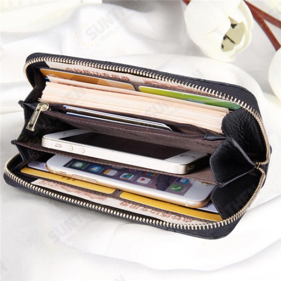 Universal PU Leather Clover Ornament Classic Diamond Lattice Phone Wallet for Phone Under 6.0-inch