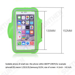 Universal Sports Elastic Armband Sweatproof Touch Screen Mobile Phone Arm Bags with Earphone Port for Phones below 5.5 inch
