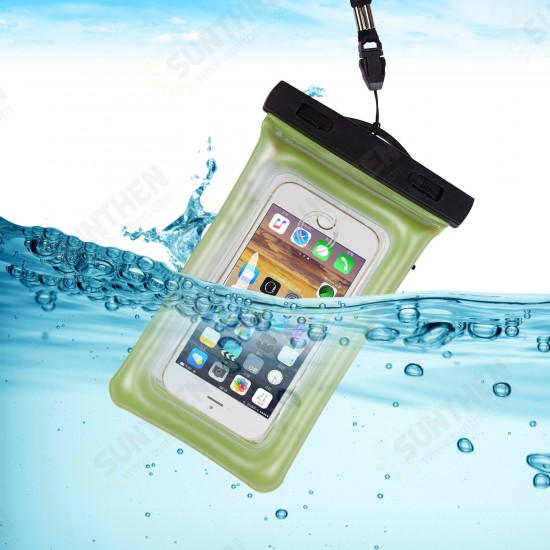 Universal Touch-Friendly Transparent Inlet Automatic Alarm Luminous Dustproof Waterproof Mobile Phone Bag