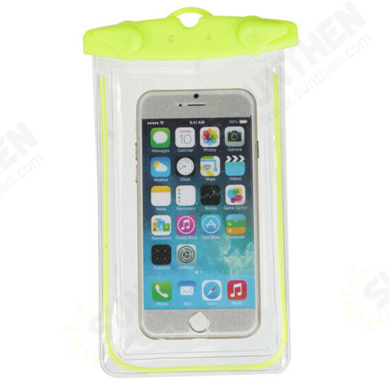 Universal Waterproof Fluorescent Under Water Pouch Case Cover For Mobile Phones