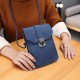 Universal Women Mini Vertical PU Shoulder Bag Crossbody Wallet For Phone Under 6.3 Inch