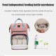 [Upgrade Version] Large Capacity Outdoor Trip Travel Diaper Storage with USB Charging Port Mummy Bag Backpack