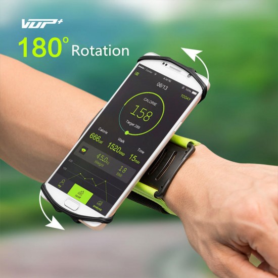 180° Rotation Sport Running Cycling Adjustable Wrist Band Bag For 4-6.2 Inches Smartphone
