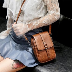 Vintage Large Capacity Phone Bag Crossbody Bag Shoulder Bag With Detachable Strap Vintage Large Capacity Phone Bag Crossbody Bag Shoulder Bag With Detachable Strap
