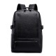 Vintage Waterproof Large Capacity PU Leather Macbook Tablet Storage Bag Office Work Unisex Backpack