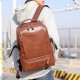 Vintage Waterproof Large Capacity PU Leather Macbook Tablet Storage Bag Office Work Unisex Backpack