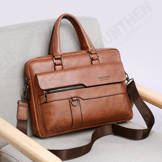 Business Large Capacity with Multiple Pockets Macbook Tablet Storage Men Messenger Bag Handbag