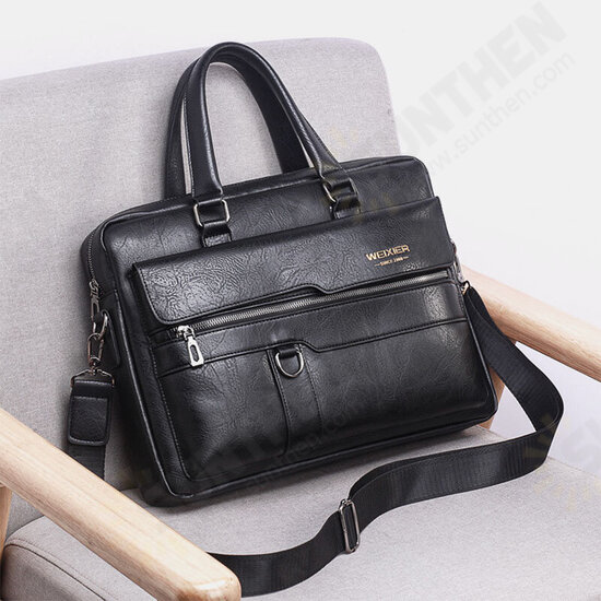 Business Large Capacity with Multiple Pockets Macbook Tablet Storage Men Messenger Bag Handbag