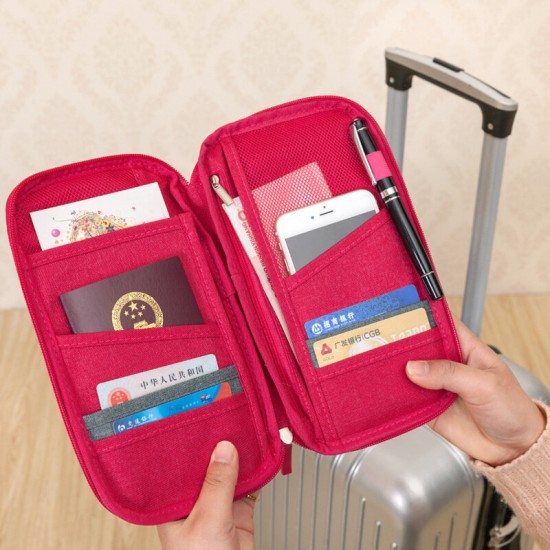 Waterproof Large Capacity Multi-Card Slot Passport Holder Phone Bag
