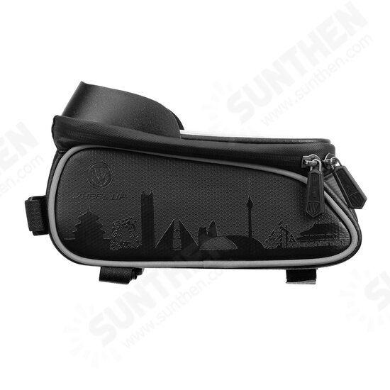 Wheelup 6.5 inch Waterproof Bicycle Bag Touch Screen MTB Road Bike Top Tube Frame Handlebar Bag Cycling Pouch