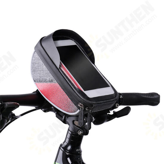 Wheelup Outdoor Touch Screen Waterproof Reflective Edge Bicycle Handlebar Protective Storage Bag