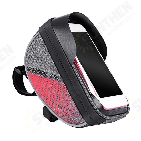 Wheelup Outdoor Touch Screen Waterproof Reflective Edge Bicycle Handlebar Protective Storage Bag