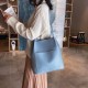 Women Fashion Casual Large Capacity PU Leather Mobile Phone Tablet Storage Crossbody Shoulder Bag