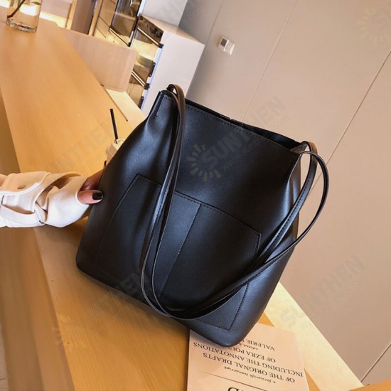 Women Fashion Casual Large Capacity PU Leather Mobile Phone Tablet Storage Crossbody Shoulder Bag