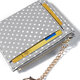 Women Fashion Dot Pattern Zipper with Multi-Slot Wallet Card Holder Short Purse