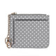 Women Fashion Dot Pattern Zipper with Multi-Slot Wallet Card Holder Short Purse