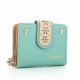 Women Fashion Foldable Large Capacity PU Leather Multi-Card Holder Cellphone Coins Storage Handbag Short Purse