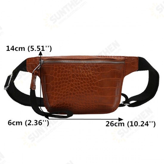 Women Fashion PU Leather Mobile Phone Storage Crossbody Shoulder Chest Bag Waist Packs