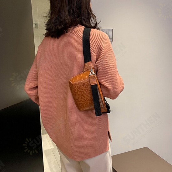 Women Fashion PU Leather Mobile Phone Storage Crossbody Shoulder Chest Bag Waist Packs