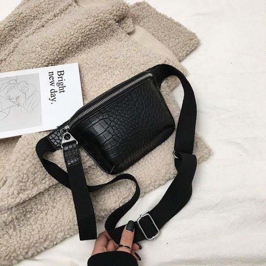 Women Fashion PU Leather Mobile Phone Storage Crossbody Shoulder Chest Bag Waist Packs