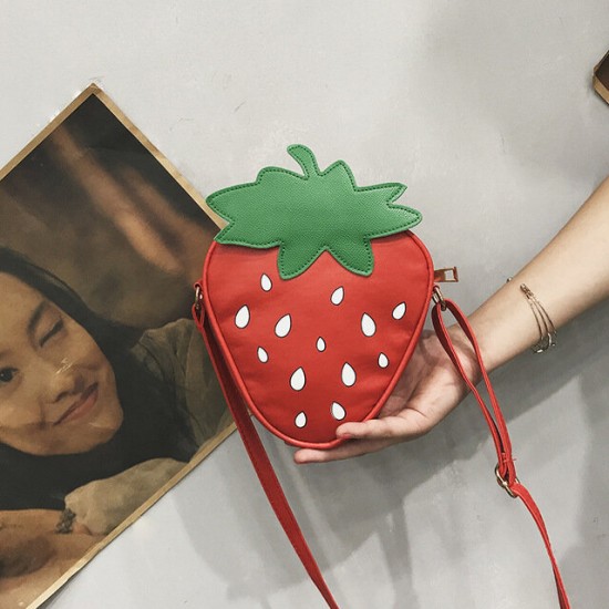 Women Fruit Pattern Mobile Phone Storage Crossbody Shoulder Bag