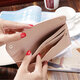Women Litchi Pattern Solid Color Card Slot Wallet Bag Purse Handbag For Smartphone iPhone Samsung Women Litchi Pattern Solid Color Card Slot Wallet Bag Purse Handbag For Smartphone iPhone Samsung