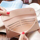 Women Litchi Pattern Solid Color Card Slot Wallet Bag Purse Handbag For Smartphone iPhone Samsung Women Litchi Pattern Solid Color Card Slot Wallet Bag Purse Handbag For Smartphone iPhone Samsung